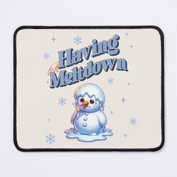 Item preview, Melting Snowman Humor - "Having a Meltdown" Winter Design designed and sold by PricklyBearArt.