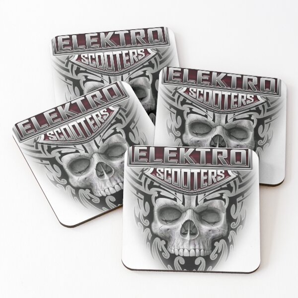 Item preview, Skull Barschild Motor Elektro Scooters designed and sold by WouwexX.