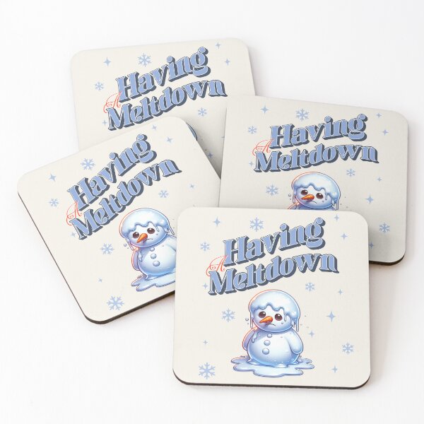 Item preview, Melting Snowman Humor - "Having a Meltdown" Winter Design designed and sold by PricklyBearArt.