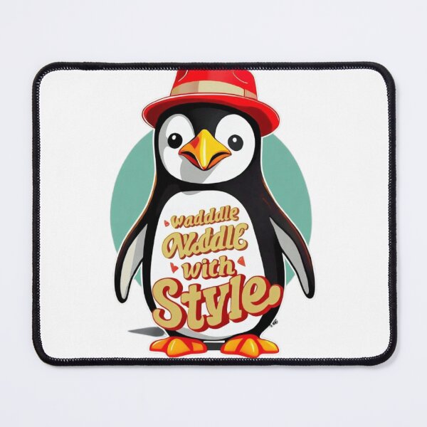 Item preview, Pesto the Big Penguin Wearing a Hat designed and sold by dreambigdrive38.