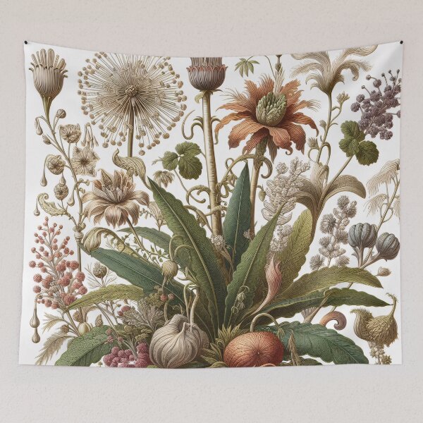 Item preview, Flora - An Ernst Haeckel Style Vintage Botanical Print designed and sold by ClassicRetroism.