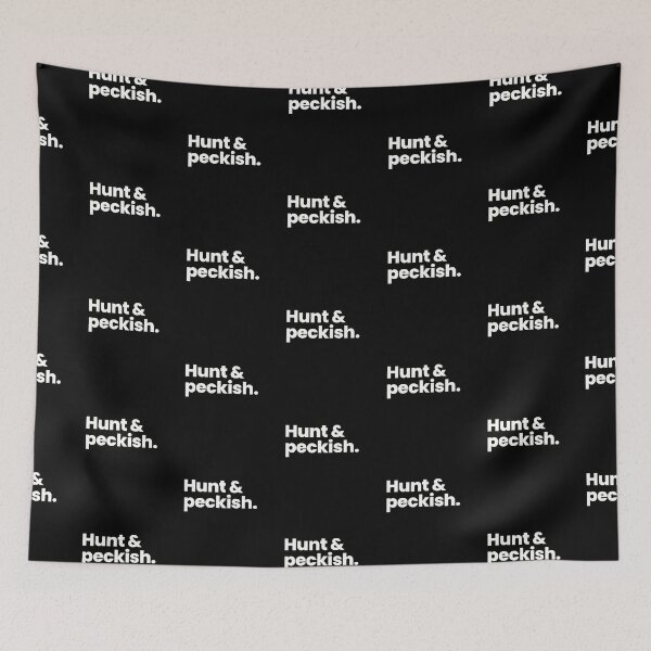 Item preview, Hunt & peckish | Funny typing designed and sold by ThingsOnTees.