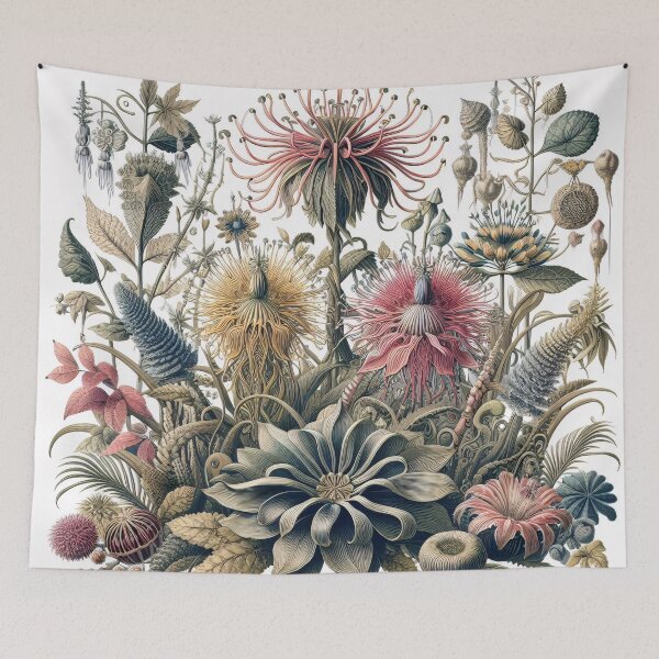 Item preview, Flora - An Ernst Haeckel Style Vintage Botanical Print designed and sold by ClassicRetroism.