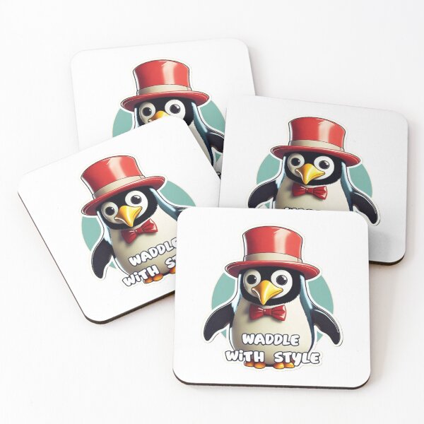 Item preview, Pesto the Big Penguin Wearing a Hat designed and sold by dreambigdrive38.