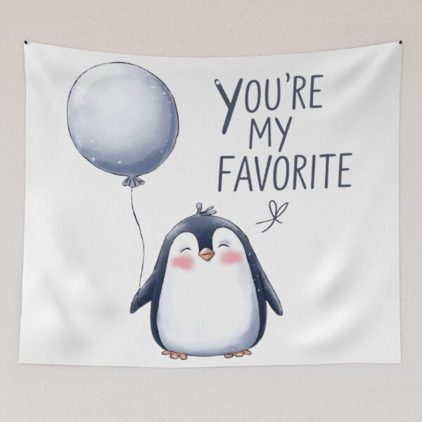 Artikelvorschau, Pinguin mit einem Ballon entworfen und verkauft von XquisiteFashion.