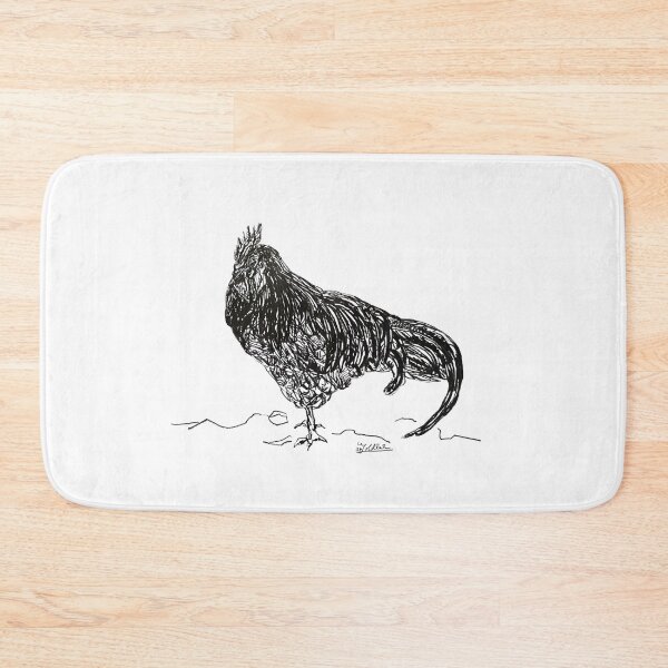 Artikelvorschau, Zeichnung Hahn Bleistift Autist Kunst Huhn entworfen und verkauft von Auti-Animals.