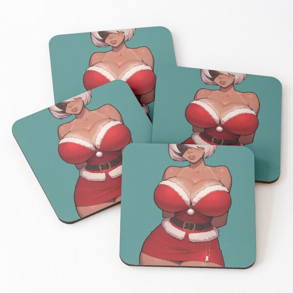 Item preview, Anime Gamer Girl in Christmas Santa Outfit designed and sold by WaifuBrowser.