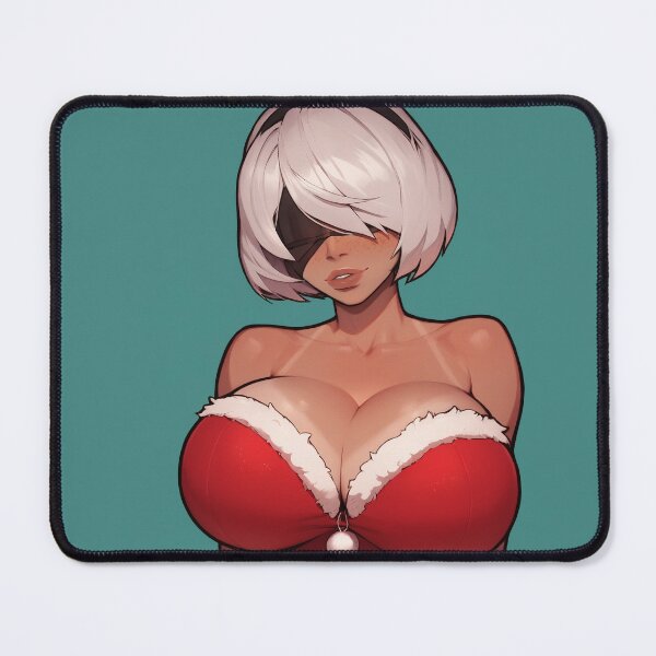 Item preview, Anime Gamer Girl in Christmas Santa Outfit designed and sold by WaifuBrowser.