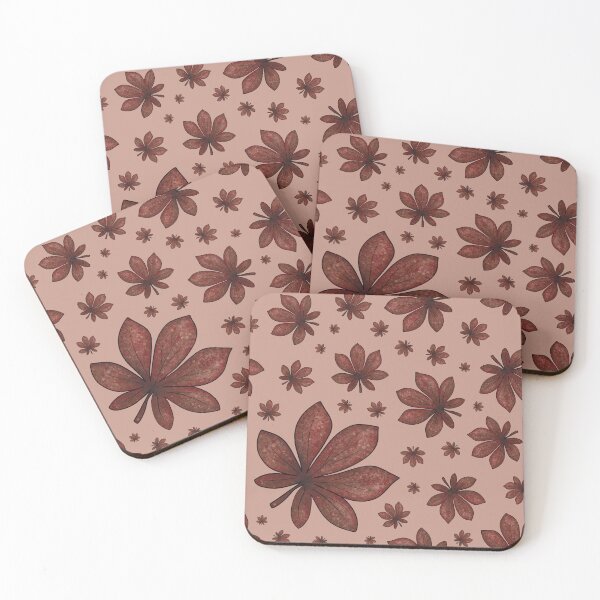 Item preview, Cute pattern of autumn chestnut leaves designed and sold by Cherevan.