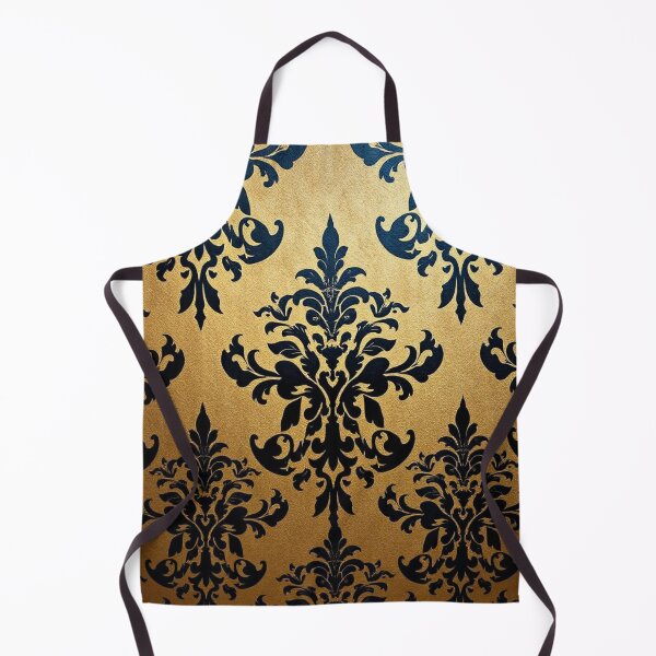 Item preview, Gold & Midnight Blue Damask designed and sold by DesignsByPrnces.