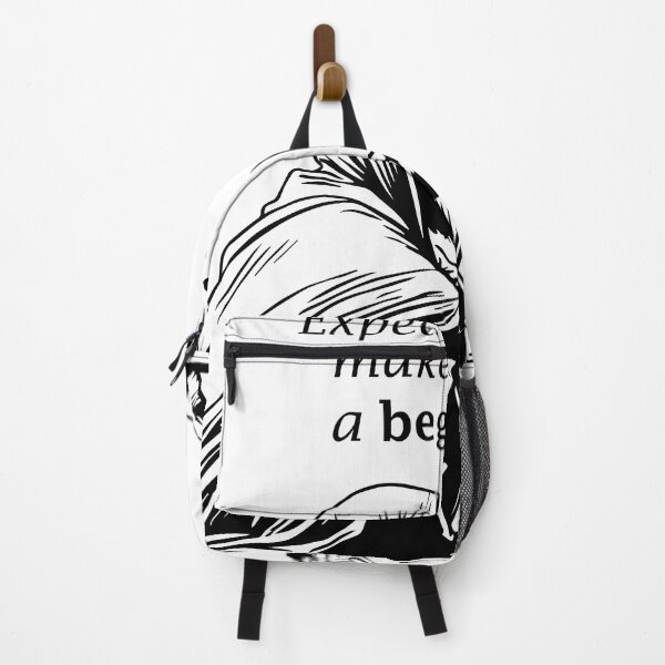Item preview, Expectations Make You a Beggar - Minimalist Black-and-White motivation quation by kartick dutta  designed and sold by KARTICK DUTTA.