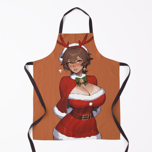 Item preview, Anime Gamer Girl in Christmas Santa Outfit designed and sold by WaifuBrowser.