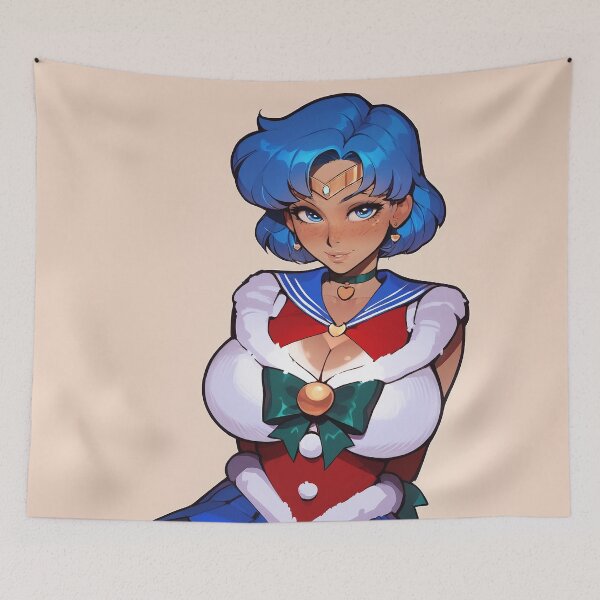 Item preview, Anime Gamer Girl in Christmas Santa Outfit designed and sold by WaifuBrowser.