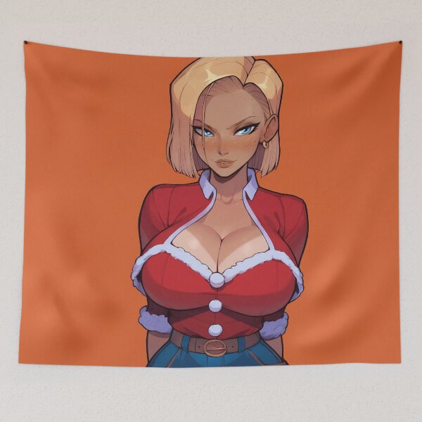 Item preview, Anime Gamer Girl in Christmas Santa Outfit designed and sold by WaifuBrowser.