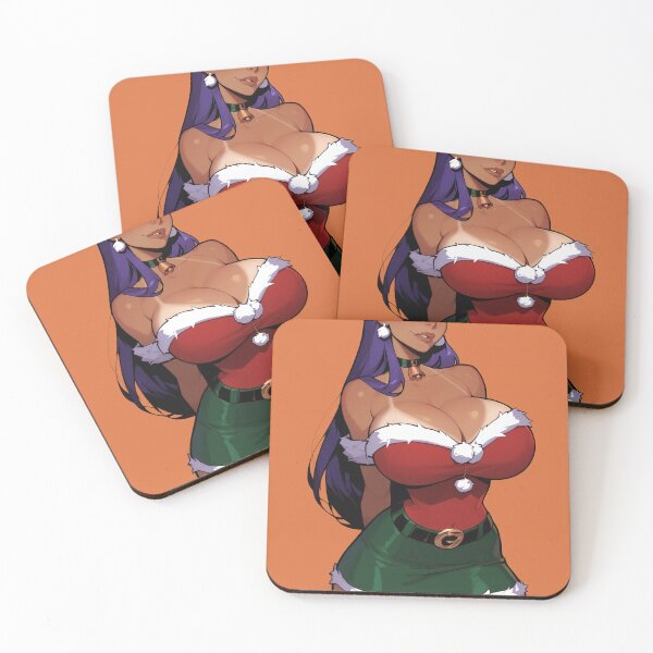 Item preview, Anime Gamer Girl in Christmas Santa Outfit designed and sold by WaifuBrowser.
