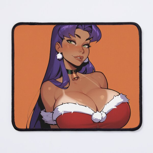 Item preview, Anime Gamer Girl in Christmas Santa Outfit designed and sold by WaifuBrowser.