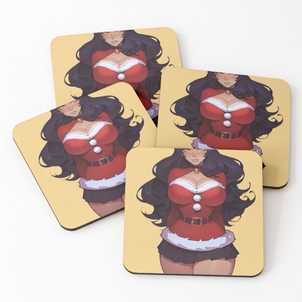 Item preview, Anime Gamer Girl in Christmas Santa Outfit designed and sold by WaifuBrowser.