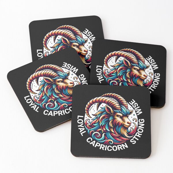 Item preview, Capricorn - colorful zodiac design designed and sold by EvergreenWhimsy.
