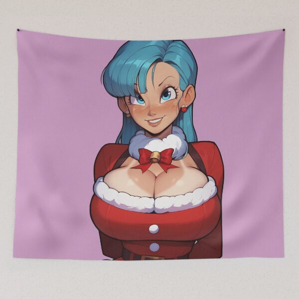 Item preview, Anime Gamer Girl in Christmas Santa Outfit designed and sold by WaifuBrowser.