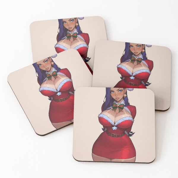 Item preview, Anime Gamer Girl in Christmas Santa Outfit designed and sold by WaifuBrowser.