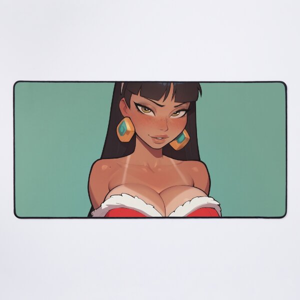 Item preview, Anime Gamer Girl in Christmas Santa Outfit designed and sold by WaifuBrowser.
