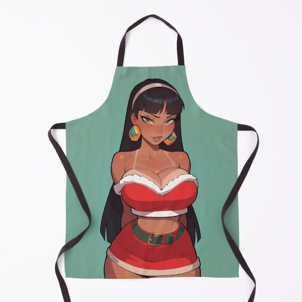 Item preview, Anime Gamer Girl in Christmas Santa Outfit designed and sold by WaifuBrowser.