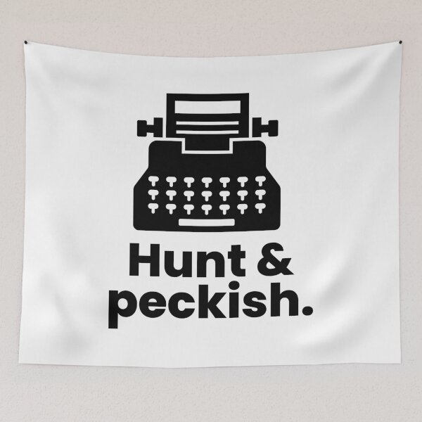 Item preview, Hunt & peckish | Funny typing and snacking designed and sold by ThingsOnTees.