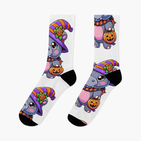 Item preview, Adorable Hippo in a Witch Hat designed and sold by Chokhdi289shop.