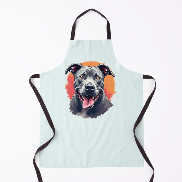Item preview, Grеy Pitbull lover Dog art designed and sold by PetArt ⭐⭐⭐⭐⭐.