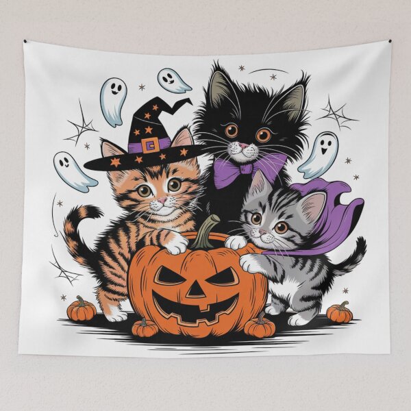 Item preview, Halloween Kittens' Mischief designed and sold by Dreamz-Shop.