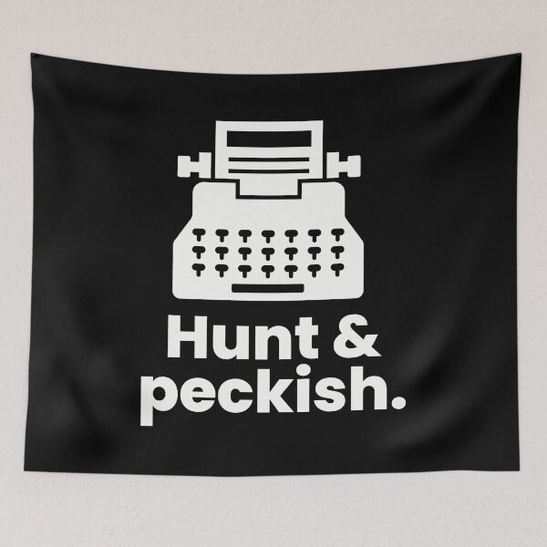 Item preview, Hunt & peckish | Funny typing and snacking designed and sold by ThingsOnTees.