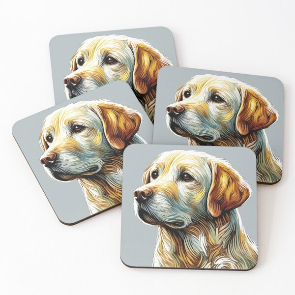 Item preview, Labrador Retriever Portrait in Van Gogh Style – Whimsical Canine Art designed and sold by CreationbyNiki.