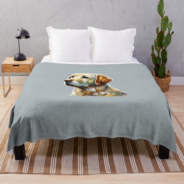 Item preview, Labrador Retriever Portrait in Van Gogh Style – Whimsical Canine Art designed and sold by CreationbyNiki.