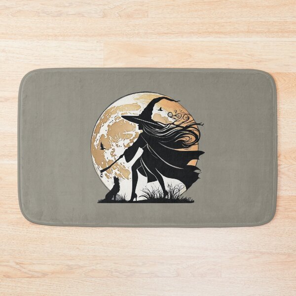 Item preview, Witch and black cat. Full moon. designed and sold by MagelliShop.