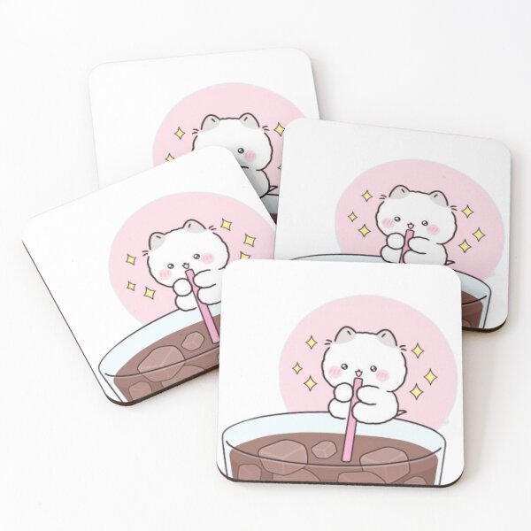 Item preview, Cat drinking milk tea designed and sold by AdijanNagy.