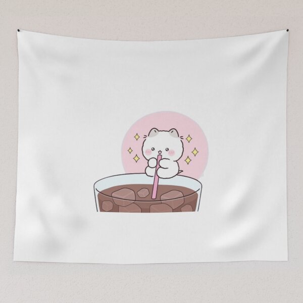 Item preview, Cat drinking milk tea designed and sold by AdijanNagy.