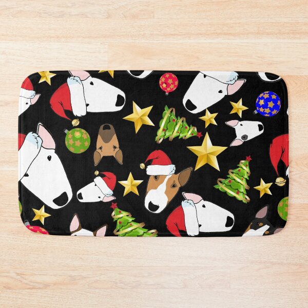 Item preview, Christmas Bull Terriers designed and sold by emilydevineart.