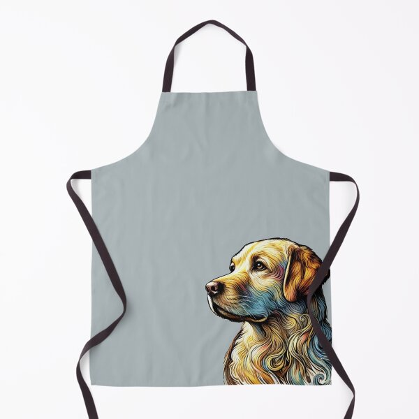 Item preview, Labrador Retriever Portrait in Van Gogh Style – Whimsical Canine Art designed and sold by CreationbyNiki.