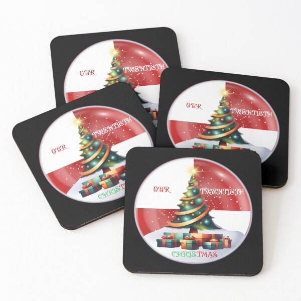 Item preview, Nuestra vigésima Navidad: regalo de aniversario festivo en rojo designed and sold by signshirtz.