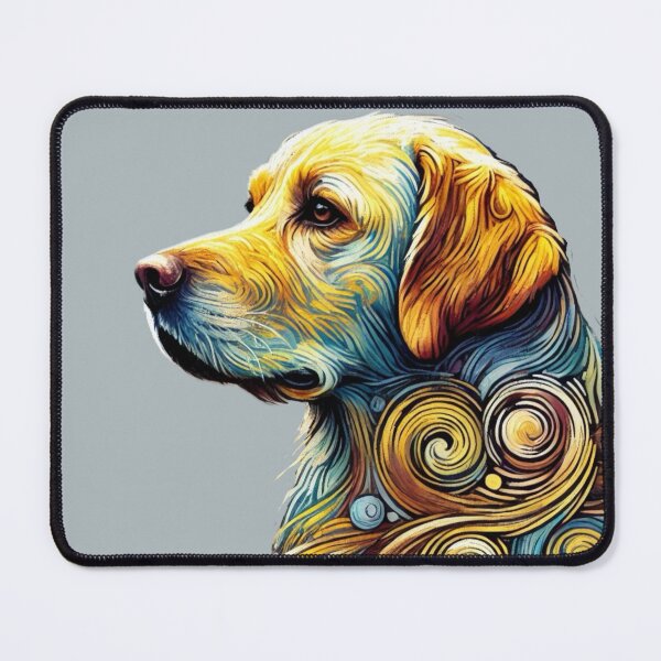 Item preview,  Labrador Retriever Portrait in Van Gogh Style – Whimsical Canine Art designed and sold by CreationbyNiki.