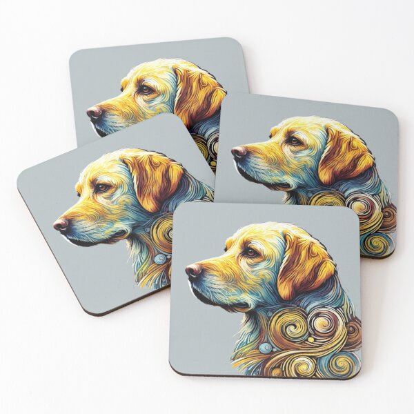 Item preview,  Labrador Retriever Portrait in Van Gogh Style – Whimsical Canine Art designed and sold by CreationbyNiki.