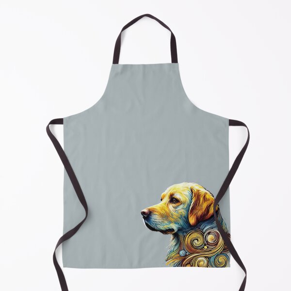 Item preview, Labrador Retriever Portrait in Van Gogh Style – Whimsical Canine Art designed and sold by CreationbyNiki.