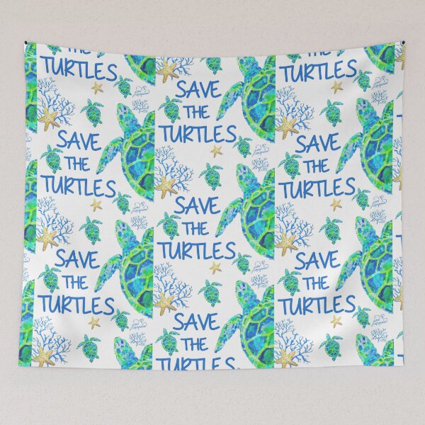 Item preview, Save the Turtles II  JanMarvinArt.com designed and sold by Jan Marvin Art Studio.
