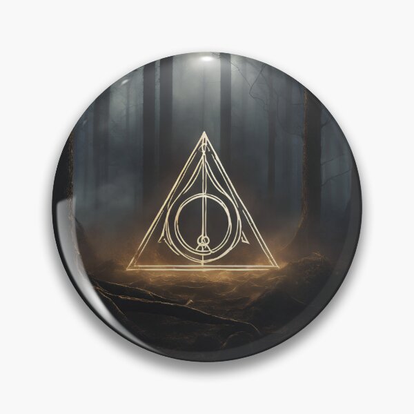 Item preview, Glowing Deathly Hallows in the Enchanted Forest designed and sold by lazyflect.