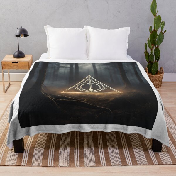 Item preview, Glowing Deathly Hallows in the Enchanted Forest designed and sold by lazyflect.