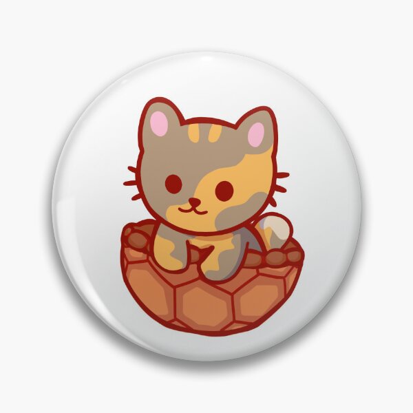 Item preview, Tortoiseshell Cat in Shell Cute Sticker designed and sold by 10six.