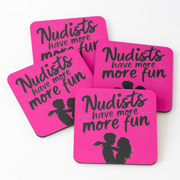 Item preview, Nudists Have More Fun - Unique Eye Catching - Pink designed and sold by JLEmporium.