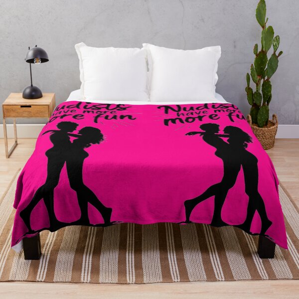Item preview, Nudists Have More Fun - Unique Eye Catching - Pink designed and sold by JLEmporium.