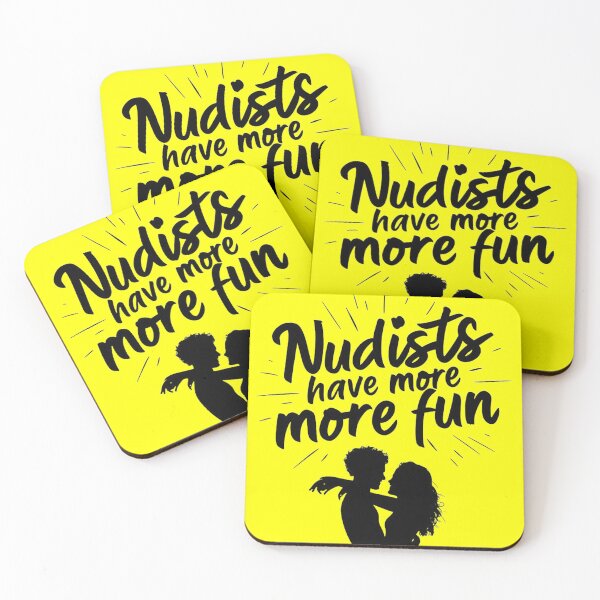 Item preview, Nudists Have More Fun - Unique Eye Catching - Yellow designed and sold by JLEmporium.