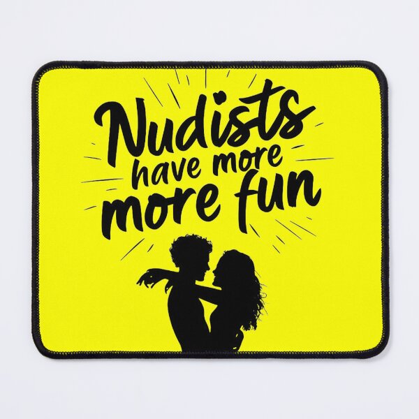 Item preview, Nudists Have More Fun - Unique Eye Catching - Yellow designed and sold by JLEmporium.
